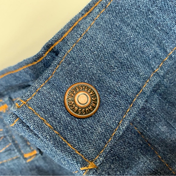 Vintage 70s Levi’s Orange Tab High Rise Bell Bottom Jeans Deadstock USA Sz 29 - Picture 11 of 16